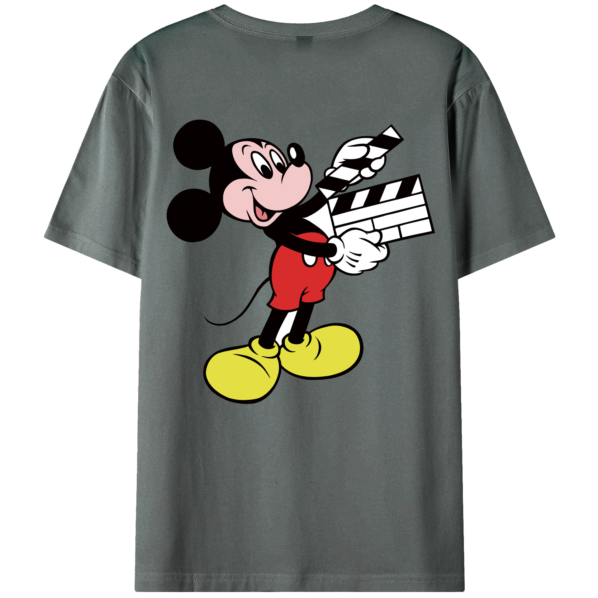 （画像用） ミッキーマウス Mickey Mouse 綿100％半袖Tシャツ（背面プリント）
